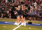 ewcastle High School’s Pom took the field during the season opening football game against Weatherford to show the crowd what they’ve been working on for the new school year.